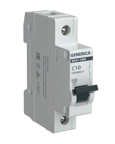 GENERICA ВА47-29М 1P C 10А 4,5кА (MVA21-1-010-C-G). Автоматический выключатель. IEK в Новом Уренгое