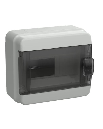 Корпус пластиковый КМПн-8 IP65 TEKFOR (TF5-KP72-N-08-65-K03-K02). Корпус модульный пластиковый черная прозрачная дверь. IEK в Новом Уренгое