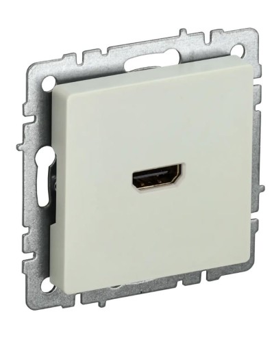 Розетка HDMI РHDMI-0-БрКр бежевый BRITE (BR-H10-K10). Розетка HDMI. IEK в Новом Уренгое
