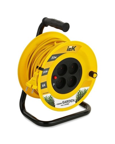 УК30 4 места, 30м (WKP23-06-04-30). Удлинитель на катушке Garden. IEK в Новом Уренгое