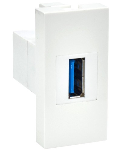 Розетка USB A 3.0 PRIMER РКЮ-10-00-П белый IEK (PR-KK40D-RU-0-1-A3-K01). Розетка USB. IEK в Новом Уренгое