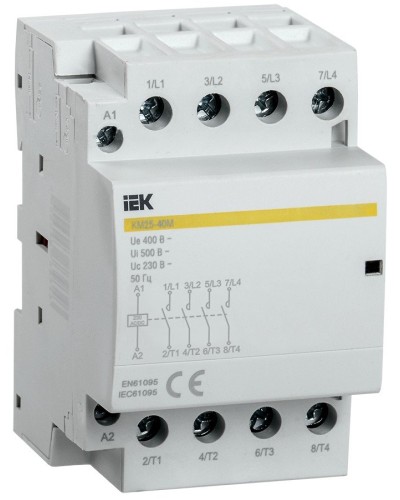 Контактор модульный КМ25-40М AC/DC (MKK21-25-40). Контактор модульный. IEK в Новом Уренгое
