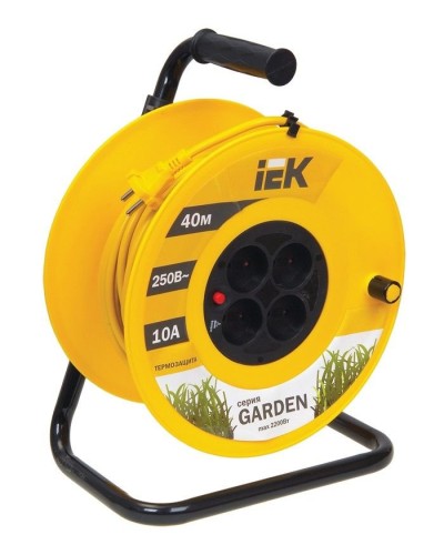 УК40 4 места, 40м (WKP23-10-04-40). Удлинитель на катушке Garden. IEK в Новом Уренгое