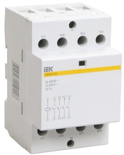 Контактор модульный КМ63-40 AC/DC (MKK21-63-40). Контактор модульный. IEK в Новом Уренгое