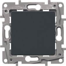 Выключатель 10AX-250В ETIKA, антрацит (672601). Выключатель. LegranD