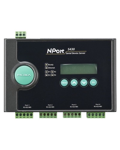 NPort 5430. 4-портовый асинхронный сервер. MOXA в Новом Уренгое