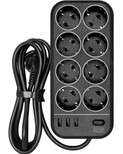 SP-08 USB03AB 3,0 M. Сетевой фильтр. POWERCOM в Новом Уренгое