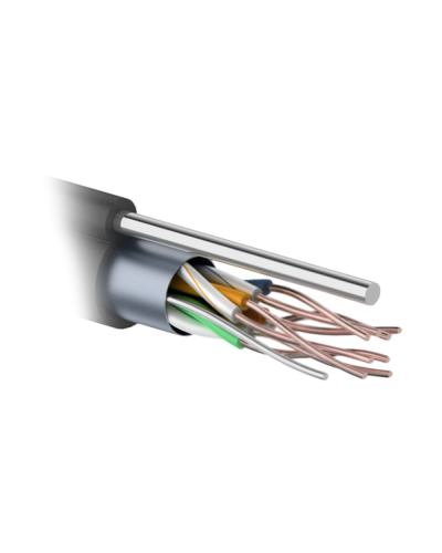 F/UTP 4PR 24AWG CAT5e 305м OUTDOOR+ТРОС*1. PROCONNECT (01-0155). Кабель «витая пара» (LAN) для структурированных систем связи. PROCONNECT в Новом Уренгое