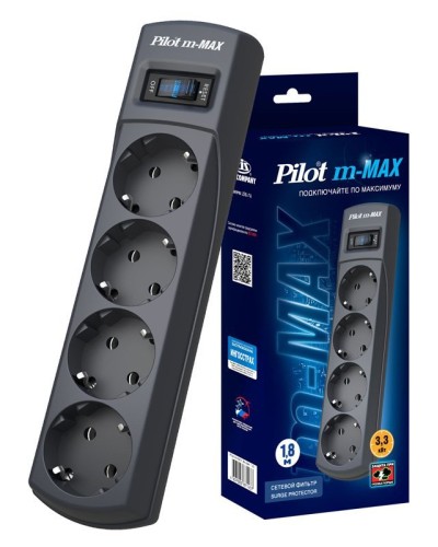 Pilot m-MAX 1.8м. Сетевой фильтр. Pilot в Новом Уренгое