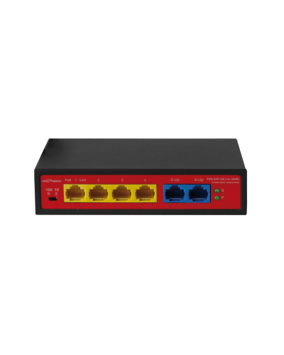 PND-04P-2M Lite (48W). Коммутатор неуправляемый 6-портовый с функцией PoE. Polyvision в Новом Уренгое