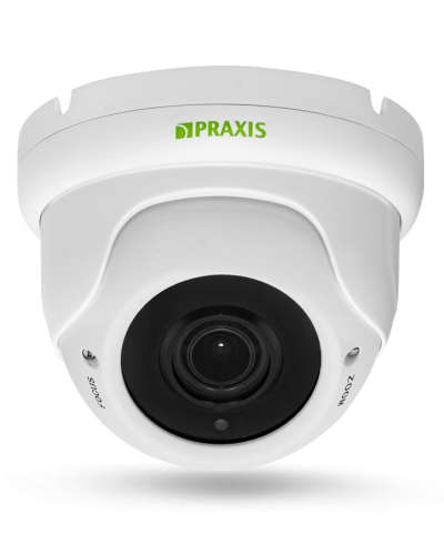 PP-7141IP 2.8-12 AUDIO. Видеокамера IP купольная. Praxis в Новом Уренгое