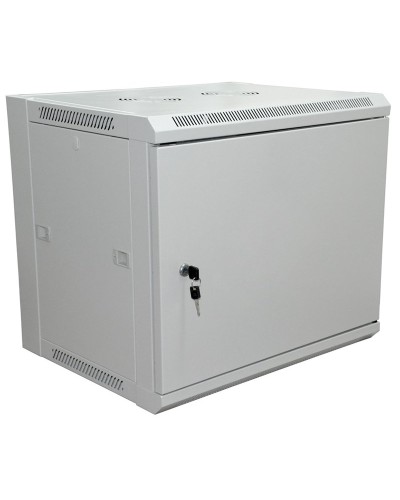 Шкаф телекоммуникационный 19 настенный 6U 600×450×370 мм (ШxГxВ) - передняя дверь металл, боковые стенки съемные (разобранный), RAL 7035 (04-2210). Шкаф телекоммуникационный 19 настенный 6U. Rexant в Новом Уренгое