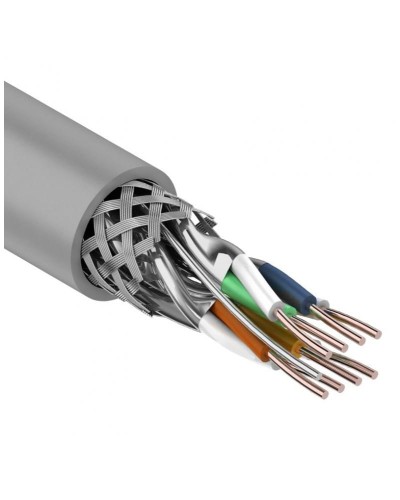 S/FTP, CAT 7, PVC, 4PR, 23AWG, INDOOR, SOLID, серый, 305 м, REXANT (01-0542). Кабель «витая пара» (LAN) для структурированных систем связи. Rexant в Новом Уренгое