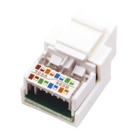 Модуль Keystone Jack RJ-45(8P8C), UTP, CAT 5e, тип 180 градусов, белый REXANT (03-1011). Модуль Keystone Jack. Rexant
