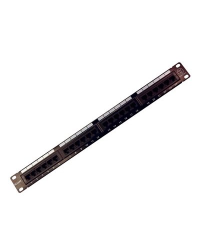 Коммутационная панель, 19", 1U, 24 порта RJ-45, категория 5e, UTP неэкранированная, черная Rexant (04-0021): Патч-панель 19" в Новом Уренгое
