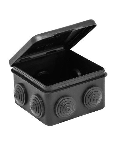 Коробка TYCO ОП 80х80х50мм откидная крышка УХЛ1 IP54 черный (67040МЧ). Коробка распределительная. RuVinil в Новом Уренгое