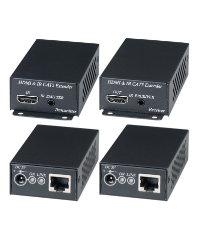HE02EI. Комплект для передачи HDMI-сигнала с ИК-повторителем. SC&T в Новом Уренгое