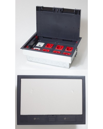Люк на 8 постов (45х45), металл/пластик, с металлической коробкой, IP40 (300009). Люк. SPL в Новом Уренгое