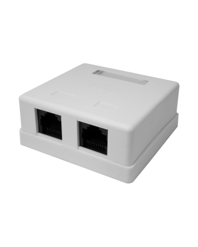 Розетка настенная RJ-45, 8P8C, Cat.5e, 2 порта UTP (10-0309): Компьютерная розетка в Новом Уренгое