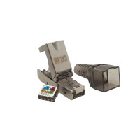 Коннектор 8P8C STP 6A (RJ-45) безынструментальный (10-0240). Разъем RJ-45. SUPRLAN