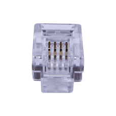 Коннекторы 4P4C (RJ-11) (100шт) (10-0229). Телефонный разъем 4P4C (RJ-11). SUPRLAN