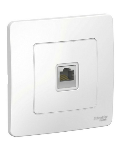 BLANCA розетка RJ45 1-местная, кат. 5Е, скрытой установки, белый (BLNIS045001). Розетка компьютерная. Systeme Electric в Новом Уренгое