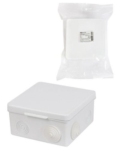 Коробка ОП 100х100х55мм, крышка, IP54, 8вх. (SQ1401-0513). Распаячная коробка. TDM ЕLECTRIC в Новом Уренгое