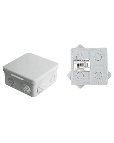 Коробка ОП 80х80х50мм, крышка, IP54, 7вх. (SQ1401-0512). Распаячная коробка. TDM ЕLECTRIC в Новом Уренгое