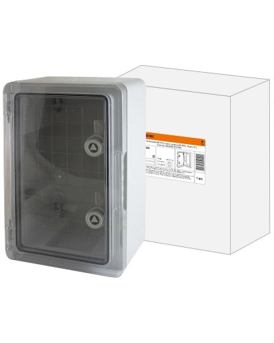 ЩМП-0-4, прозрачная крышка ABS, IP65, 400x300x220. Бокс пластиковый антивандальный. TDM ЕLECTRIC в Новом Уренгое