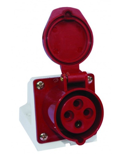 Розетка 124 стационарная 3Р+РЕ 32А 380В IP44 (SQ0602-0005). Розетка. TDM ЕLECTRIC в Новом Уренгое