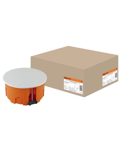 Распаячная коробка СП D80х40мм, крышка, пл. лапки, IP20, TDM (SQ1403-1025). Распаячная коробка СП. TDM ЕLECTRIC в Новом Уренгое