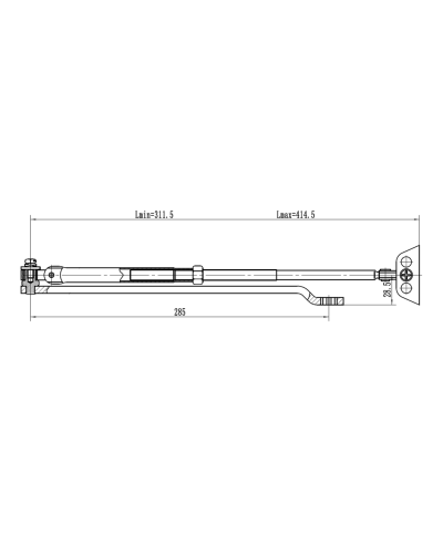 Рычаг-503 LONG. Рычаг удлиненный для доводчиков. VIZIT в Новом Уренгое