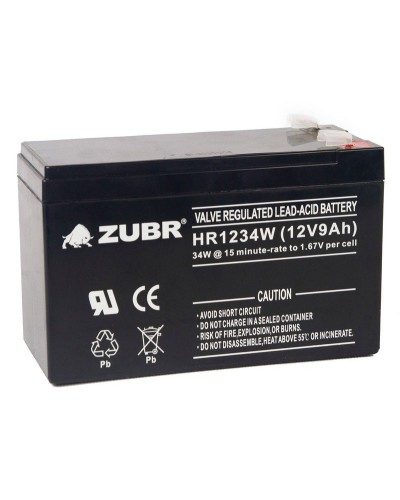 ZUBR HR 1234W (12V, 9Ah). Аккумулятор герметичный свинцово-кислотный. ZUBR в Новом Уренгое