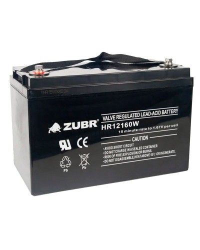 ZUBR HR 12160W (12V, 45Ah). Аккумулятор герметичный свинцово-кислотный. ZUBR в Новом Уренгое
