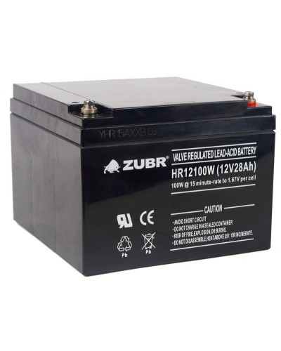 ZUBR HR 12100W (12V, 28Ah). Аккумулятор герметичный свинцово-кислотный. ZUBR в Новом Уренгое