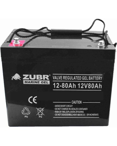 ZUBR MARINE GEL NPG 12-80 (12V, 80Ah). Аккумулятор герметичный свинцово-кислотный. ZUBR в Новом Уренгое