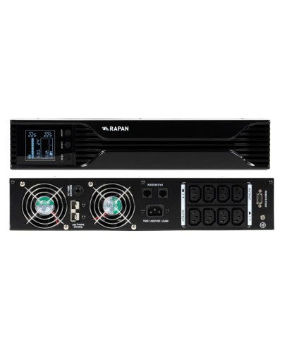 RAPAN-UPS 1000 RACK+2х9Ah (RAPAN-UPS 1000-RACK-IN-2х9-E) (8958). Бесперебойный источник питания. Бастион в Новом Уренгое