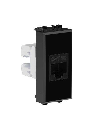 Розетка RJ-45, кат.5E, Avanti, 1 модуль, черный квадрат (4402661): Розетка компьютерная модульная в Новом Уренгое