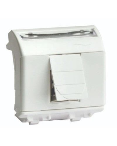 Розетка RJ-45 Brava 2 модуля слоновая кость (75450S): Розетка компьютерная с двумя разъёмами в Новом Уренгое