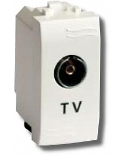 Розетка TV проходная Brava 1 модуль слоновая кость (75581S): Розетка TV в Новом Уренгое