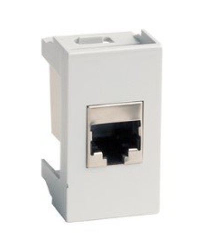 Розетка RJ-45 Viva 1 модуль серая (45138): Розетка компьютерная с одним разъёмом в Новом Уренгое