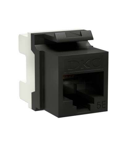 Модуль Keystone RJ45 CAT5E, 180 градусов, черный (RNK5EU180BK): Модуль неэкранированный в Новом Уренгое
