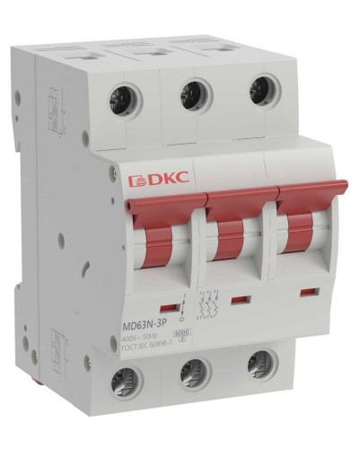 YON max MD63N 3P 40А 6кА C (MD63N-3PC40). Автоматический выключатель. ДКС в Новом Уренгое