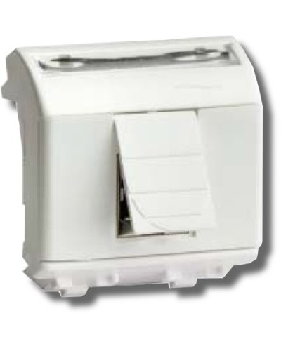 Розетка RJ-45 Brava 2 модуля белая (76450B): Розетка компьютерная с двумя разъёмами в Новом Уренгое
