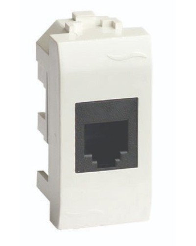 Розетка RJ-45 Brava 1 модуль слоновая кость (75654S): Розетка компьютерная с одним разъёмом в Новом Уренгое