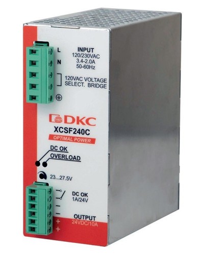 Источник питания однофазный, 240Вт, 5А, 48В (XCSF240DP). Источник питания OPTIMAL POWER однофазный, с ORing диодом. ДКС в Новом Уренгое