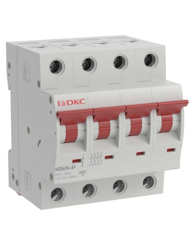 YON max MD63N 4P 20А 6кА C (MD63N-4PC20). Автоматический выключатель. ДКС в Новом Уренгое