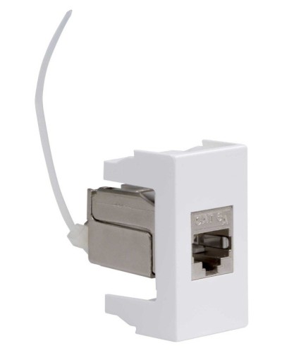 Розетка RJ-45 Viva 1 модуль кат.6A белая (45078). Розетка компьютерная экранированная с одним разъёмом. ДКС в Новом Уренгое