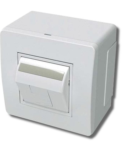 Коробка в сборе с 1 розеткой RJ45, кат.5е, белая (10665): Коробка в сборе в Новом Уренгое