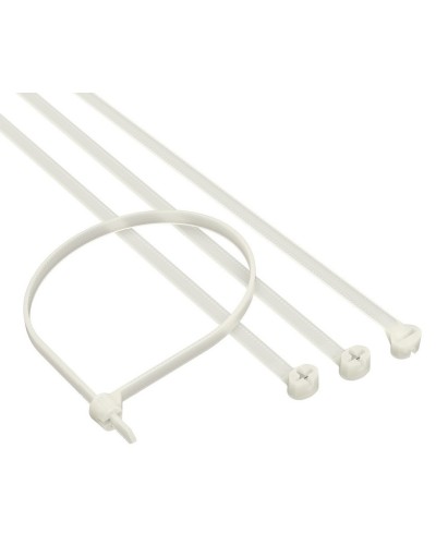 Хомут 2,5x100 P6.6, белый (100шт) (21203SR): Хомут с двойным замком в Новом Уренгое